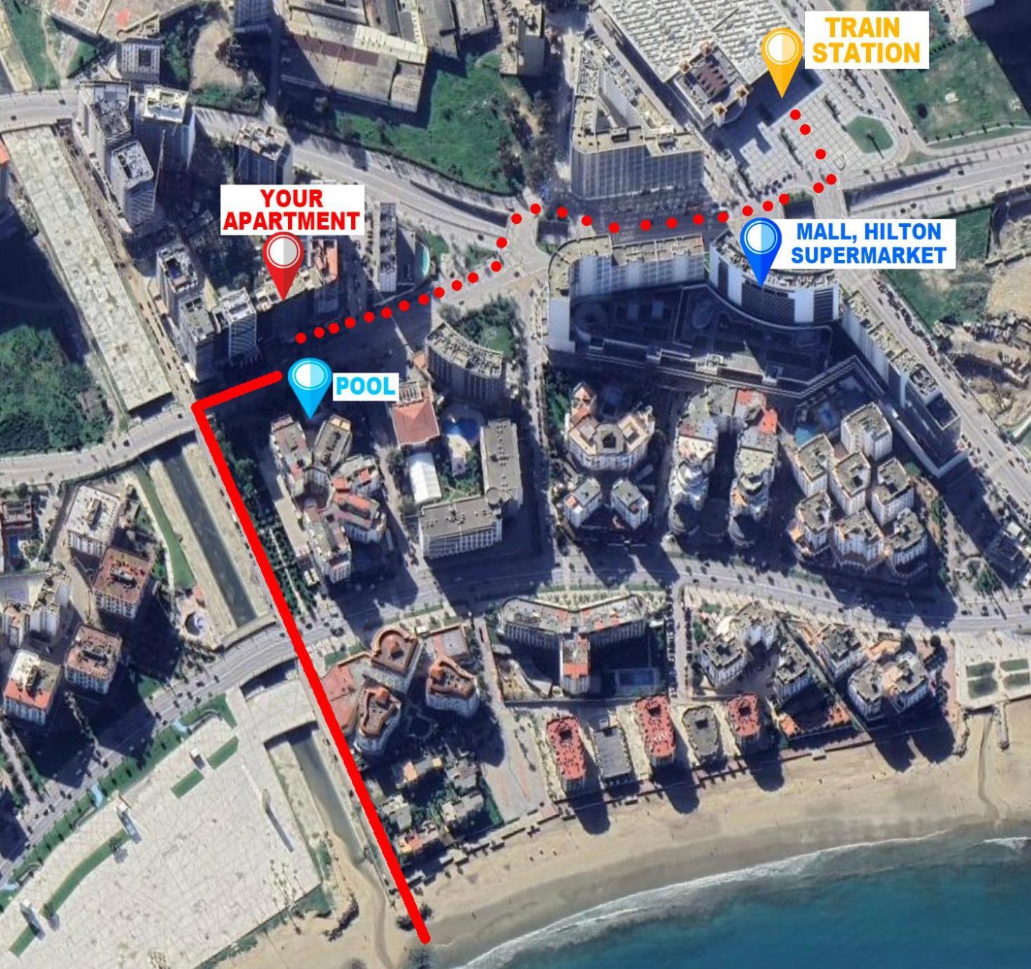 Modern Elegance With Sea Views In Central Tangier - Steps To Beach, Train And Attractions! מראה חיצוני תמונה